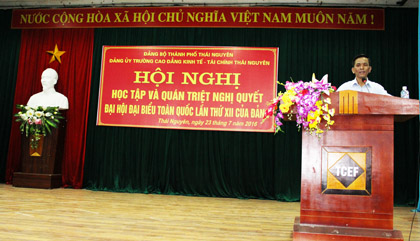 Hội nghị học tập và quán triệt nghị quyết Đại hội đại biểu lần thứ XII của Đảng.